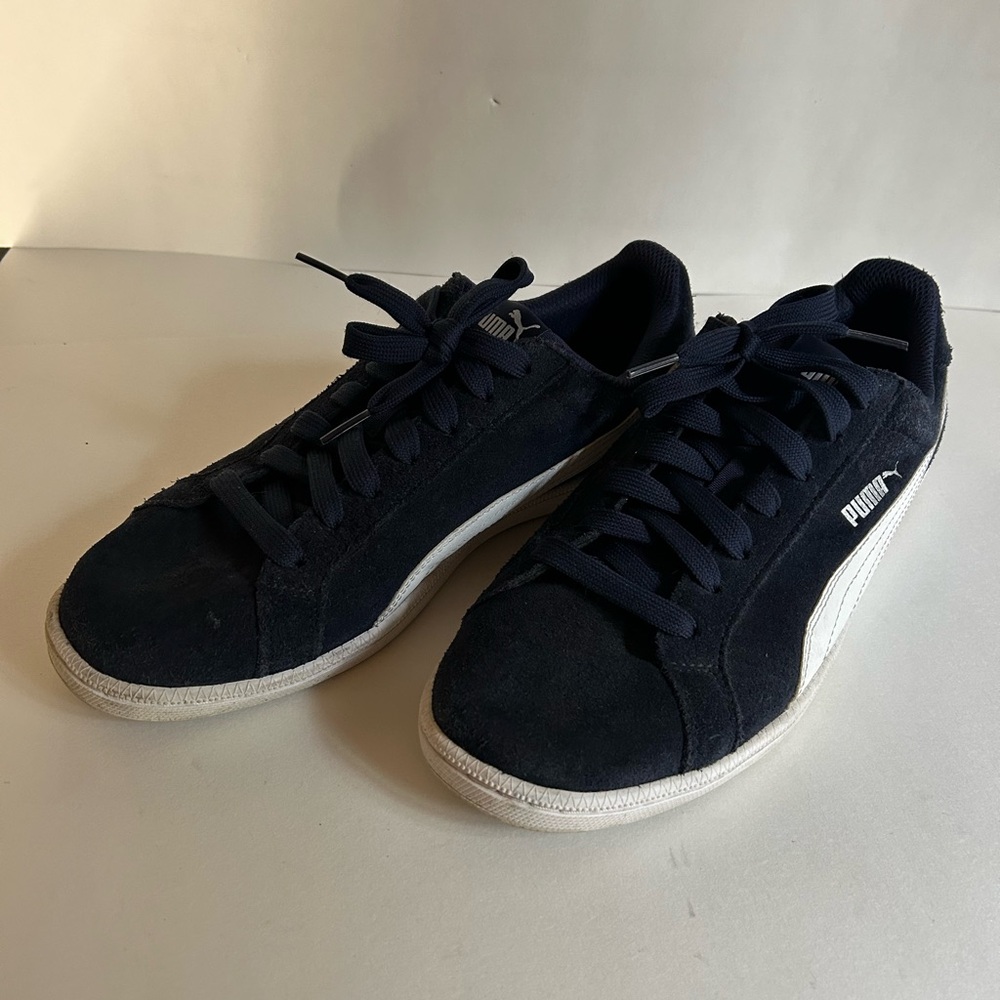 Puma Blue Suede Sneakers